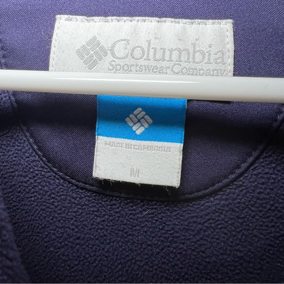 Columbia OMNI-SHIELD Jacket Women's Full Zip Softshell Fleece Navy Blue Size M - Picture 3 of 8